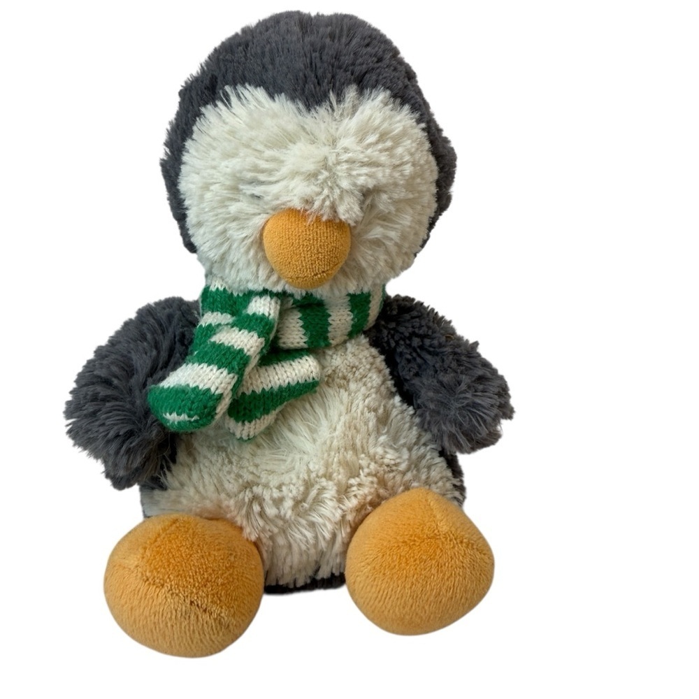 Jellycat Poppet Penguin Plush Scarf Stuffed Animal 8” Puffin England Retired